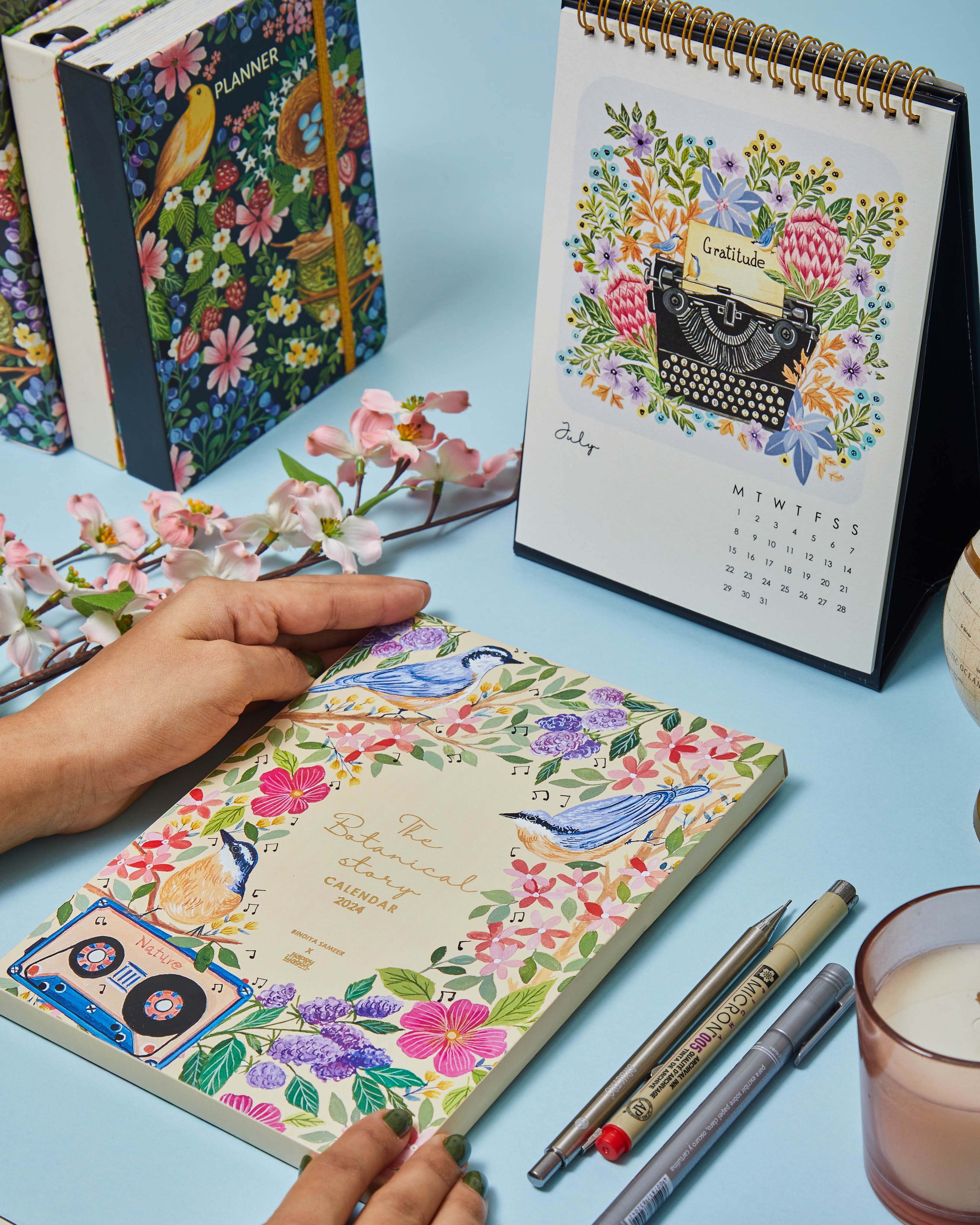 Botanical Stories Desk Calendar