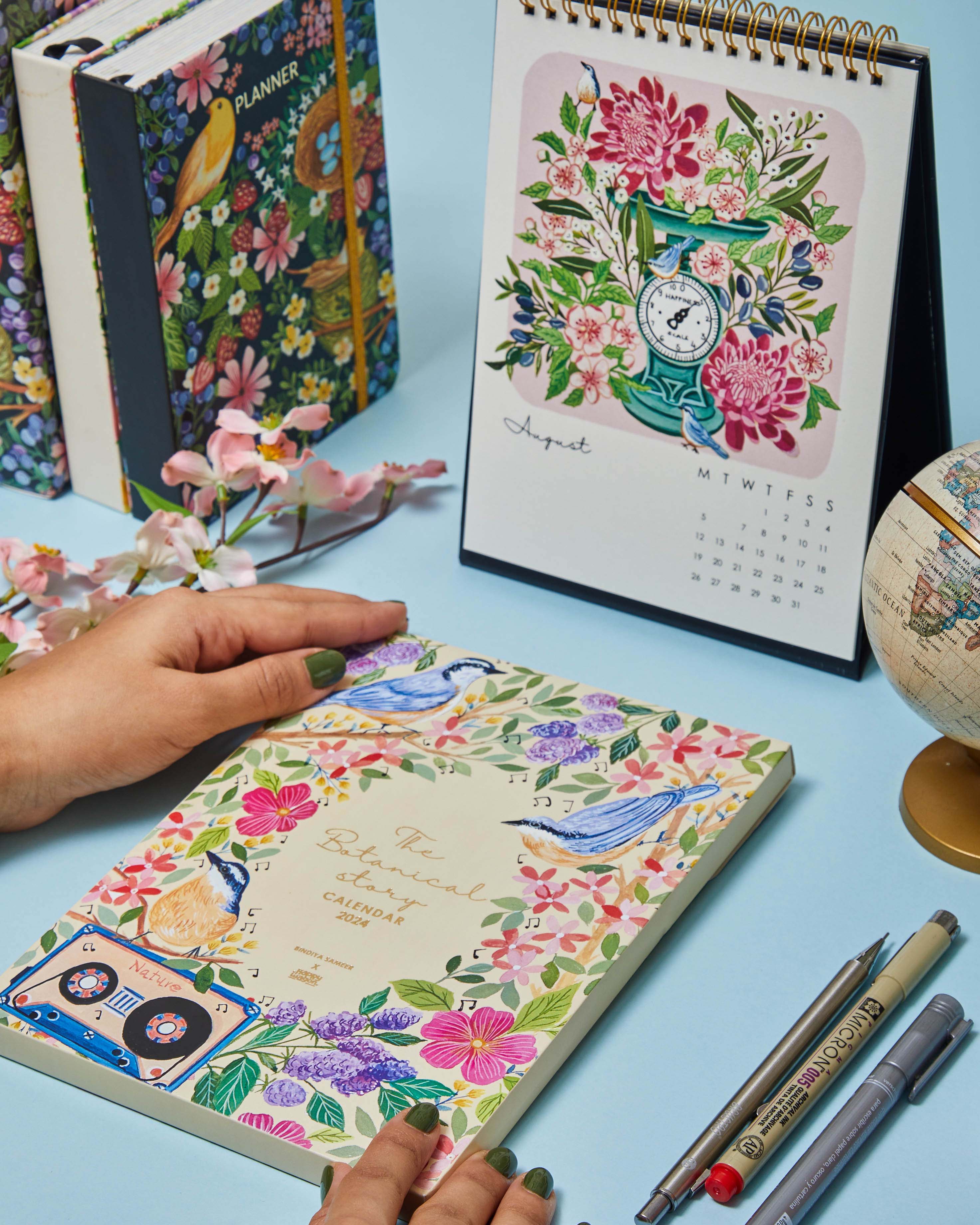 Botanical Stories Desk Calendar